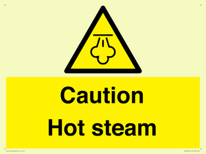 Caution Hot steam
